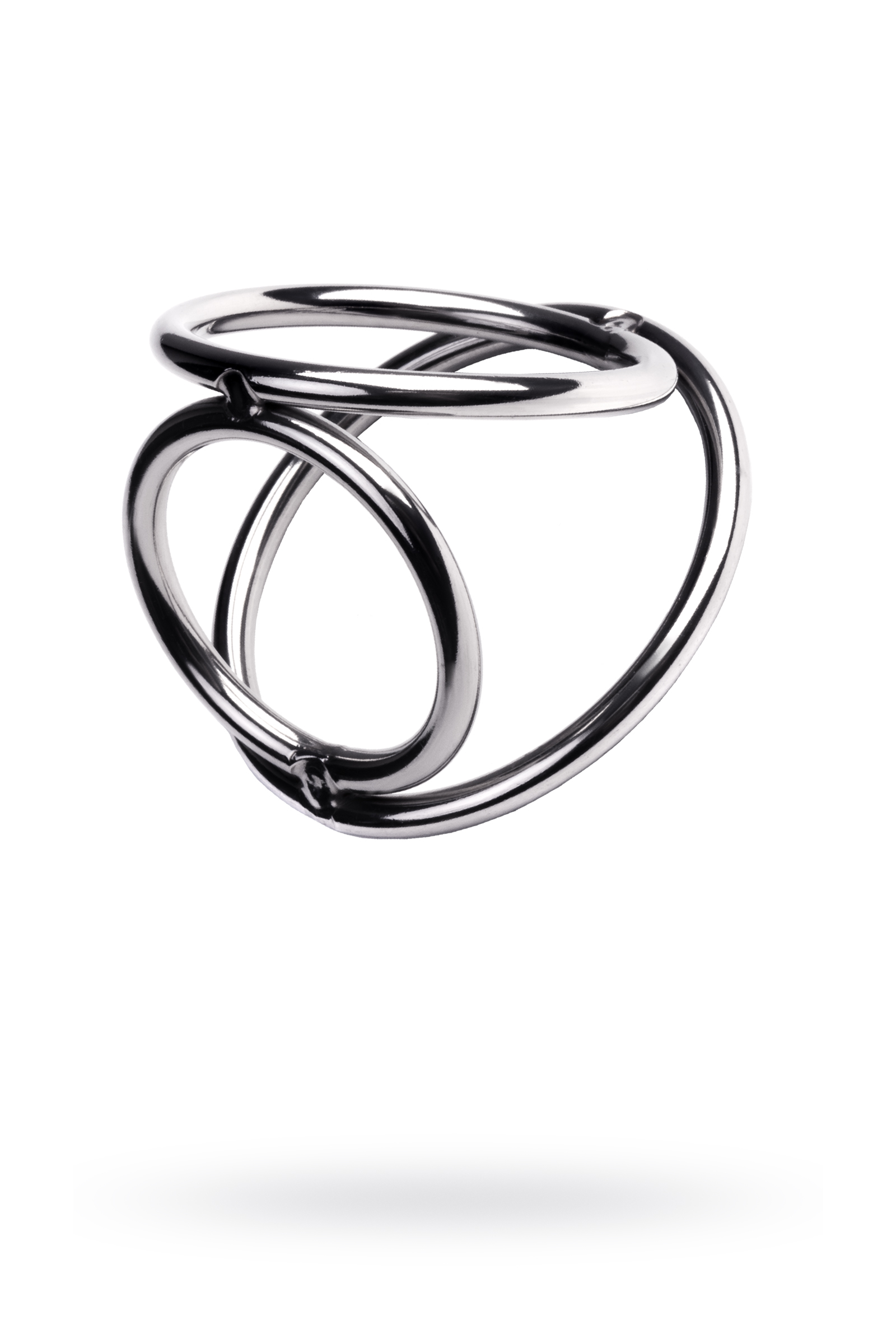 Бондаж для пениса,TOYFA Metal, металл,серебристое, 3,5 см / 4,5 см / 5 см