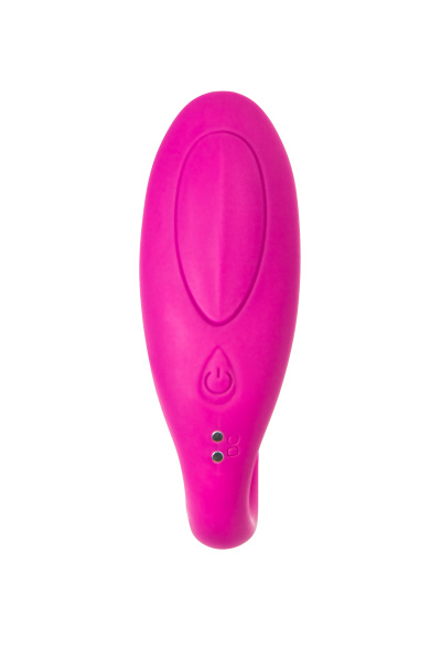Вибратор для пар A-TOYS Dolphy, силикон, розовый, 9,6 см